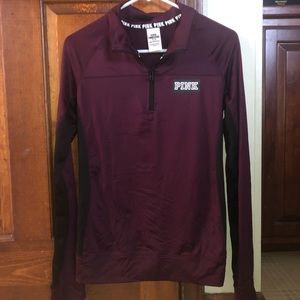 PINK Ultimate quarter zip top. LIKE NEW
